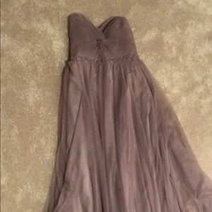 Belsoie Long Dress- Sandbar color